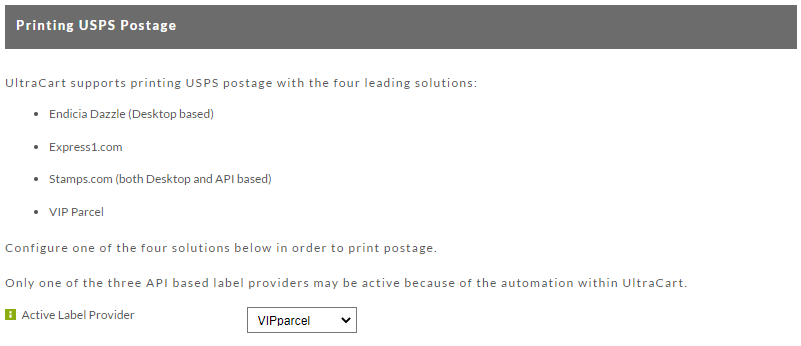 Printing USPS Postage (section)