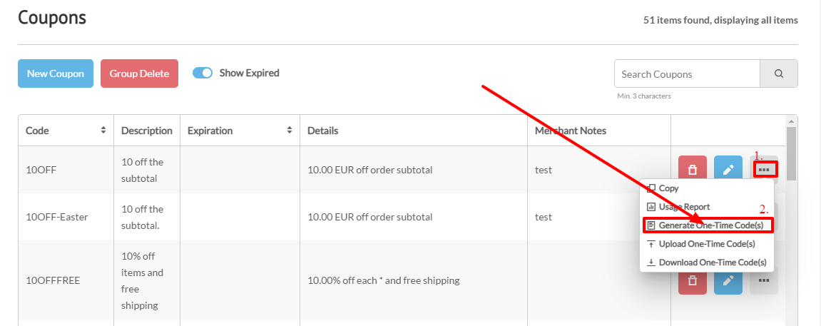 cpn007- three dots menu - Generate one-time codes.PNG