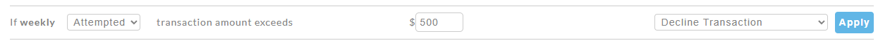 screenshot image of Creating a New Fraud Rule.