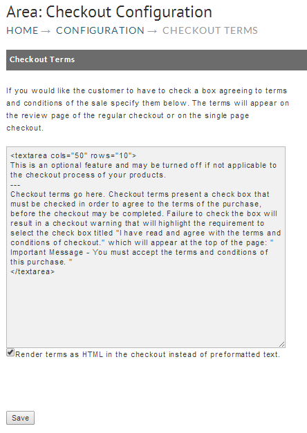 DEMO DOCS Checkout Terms   Configuration   UltraCart.png