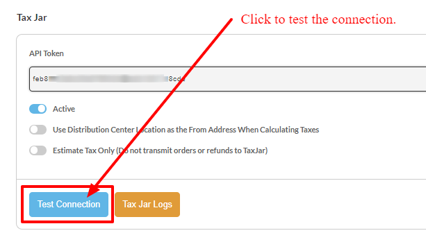 TaxJar-testconnection.PNG