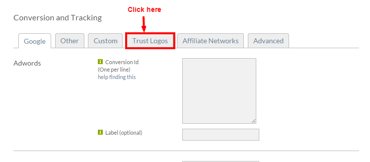 Storefronts - Conversion and Tracking - Trust Logos tab.PNG