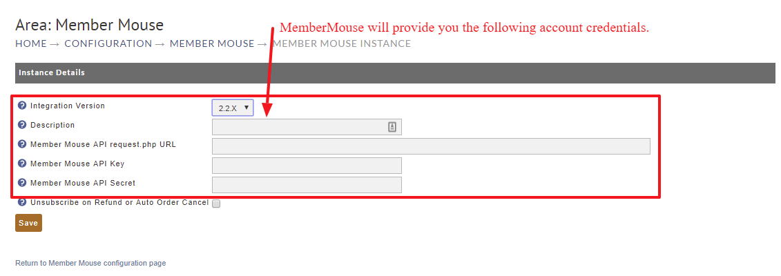 MemberMouse-NewInstance-configration form.PNG