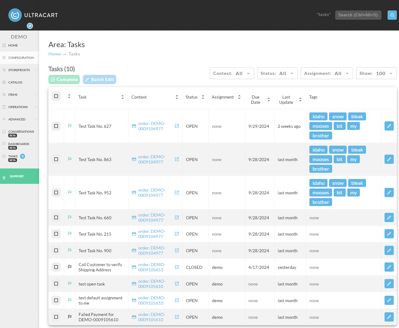 Tasks - Overview