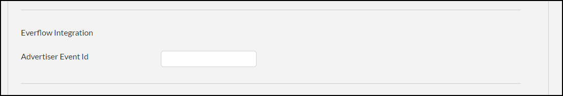 Everflow advertiser event id in the upsell advanced settings