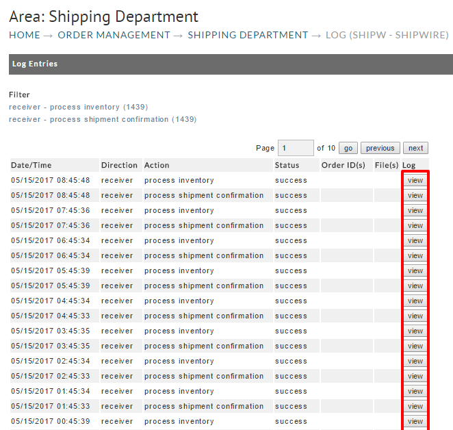 View button in shipping log.PNG