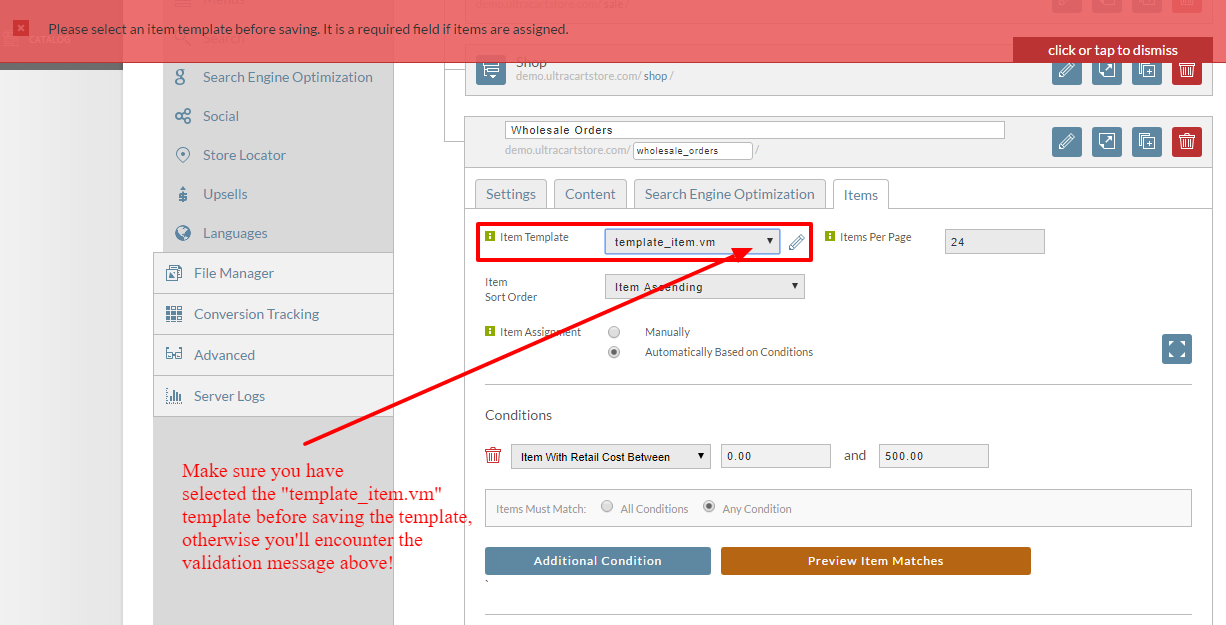 Conditions-based-assignment-saved-validationmessage.PNG
